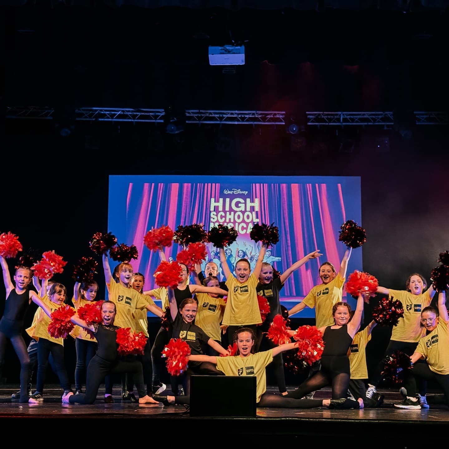 Stand-Out Theatre School cast performing High School Musical on stage